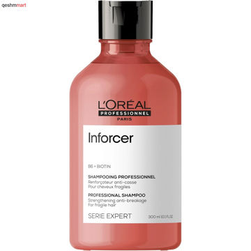 شامپو استحکام بخش و ضد شکنندگی موی لورال سری اکسپرت LOreal Inforcer حجم 300 میلی لیتر