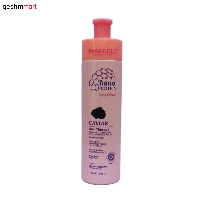 نانو پروتئین خاویار رزگلد rose gold حجم ۱۱۰۰ میل