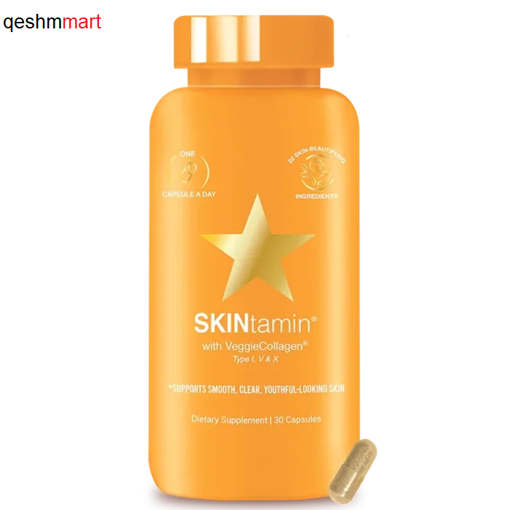 مکمل بهبود سلامت پوست اسکین تامین SkinTamin Collagen تعداد 30 عدد