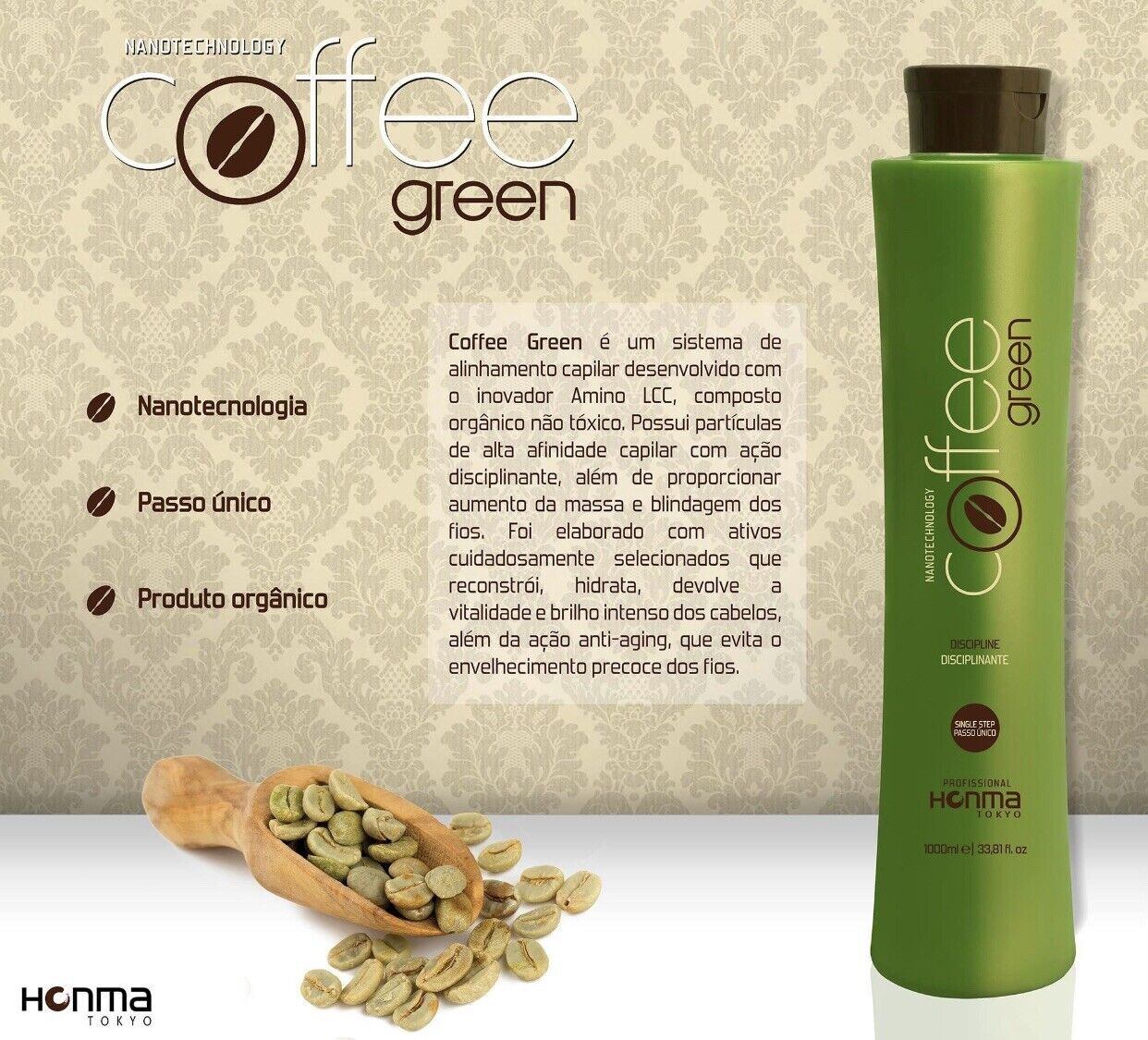 نانو کراتین قهوه سبز هونما Honma Coffee Greem