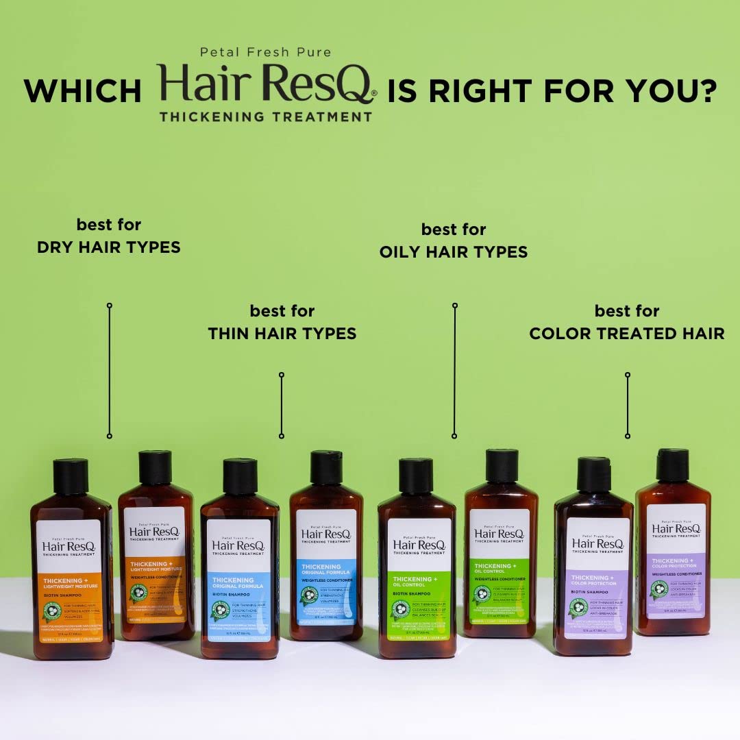 شامپو تقویت کننده و ضخیم کننده موهای خشک پتال فرش Petal Fresh ResQ حجم 355 میلی لیتر