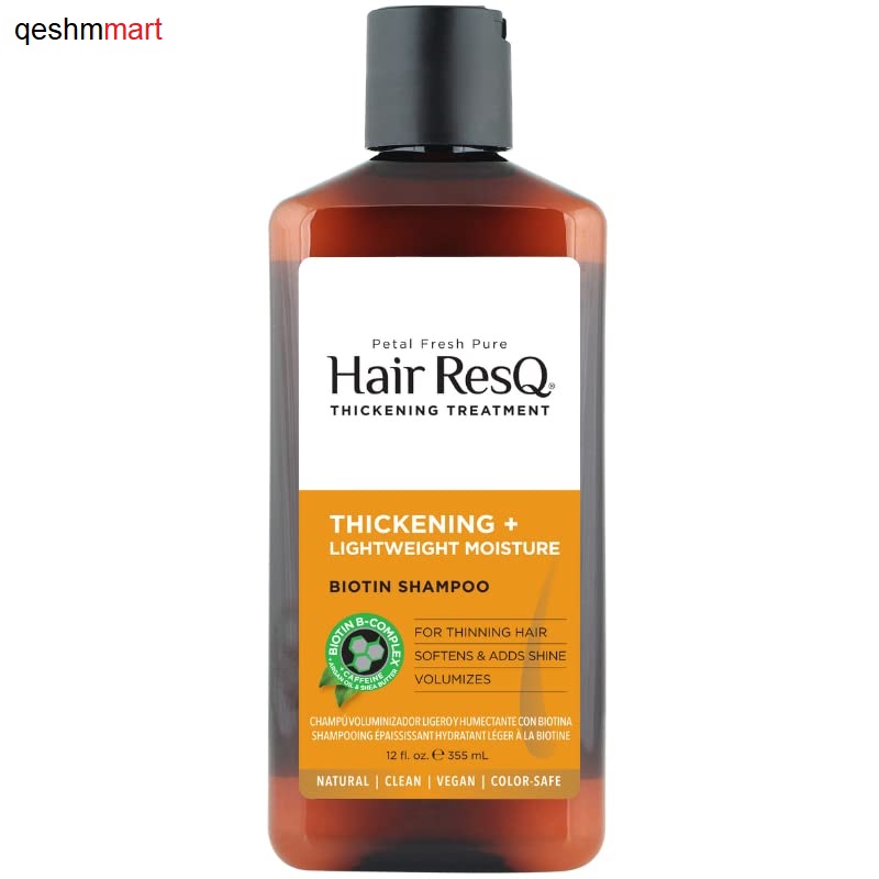 شامپو تقویت کننده و ضخیم کننده موهای خشک پتال فرش Petal Fresh ResQ حجم 355 میلی لیتر