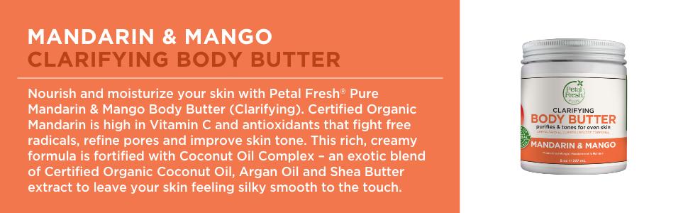 کرم روشن کننده بدن پرتقال ماندارین و انبه پتال فرش Petal Fresh Clarifying حجم 237 میلی لیتر