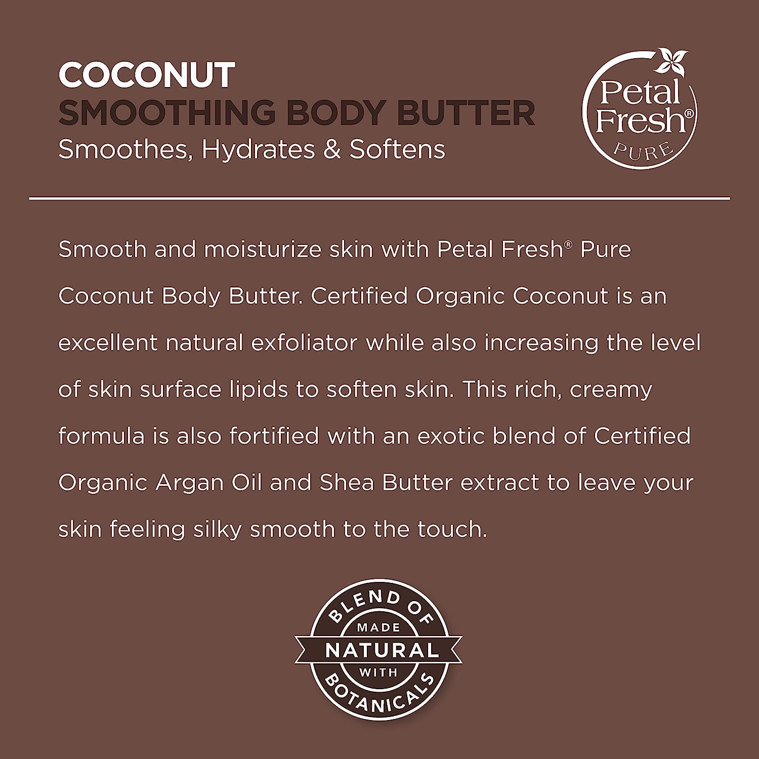 کرم بدن نارگیل پتال فرش Petal Fresh Coconut Body Butter حجم 237 میلی لیتر