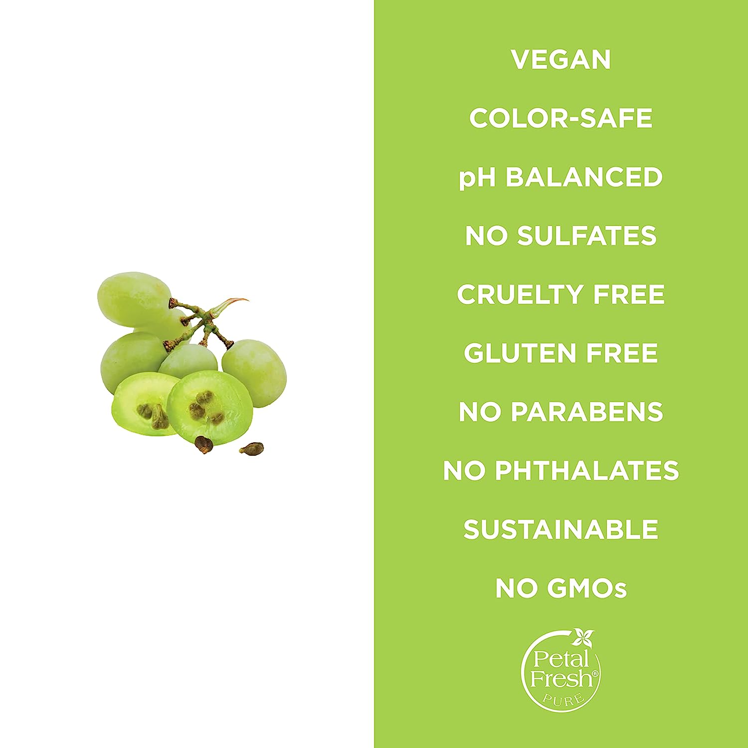 شامپو آبرسان روغن هسته انگور و زیتون پتال فرش Petal Fresh Moisturizing Grape Seed Olive حجم 355 میل