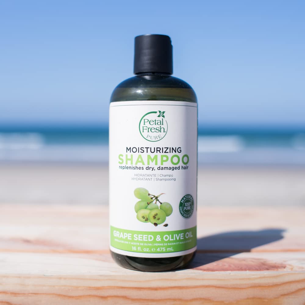 شامپو آبرسان روغن هسته انگور و زیتون پتال فرش Petal Fresh Moisturizing Grape Seed Olive حجم 355 میل
