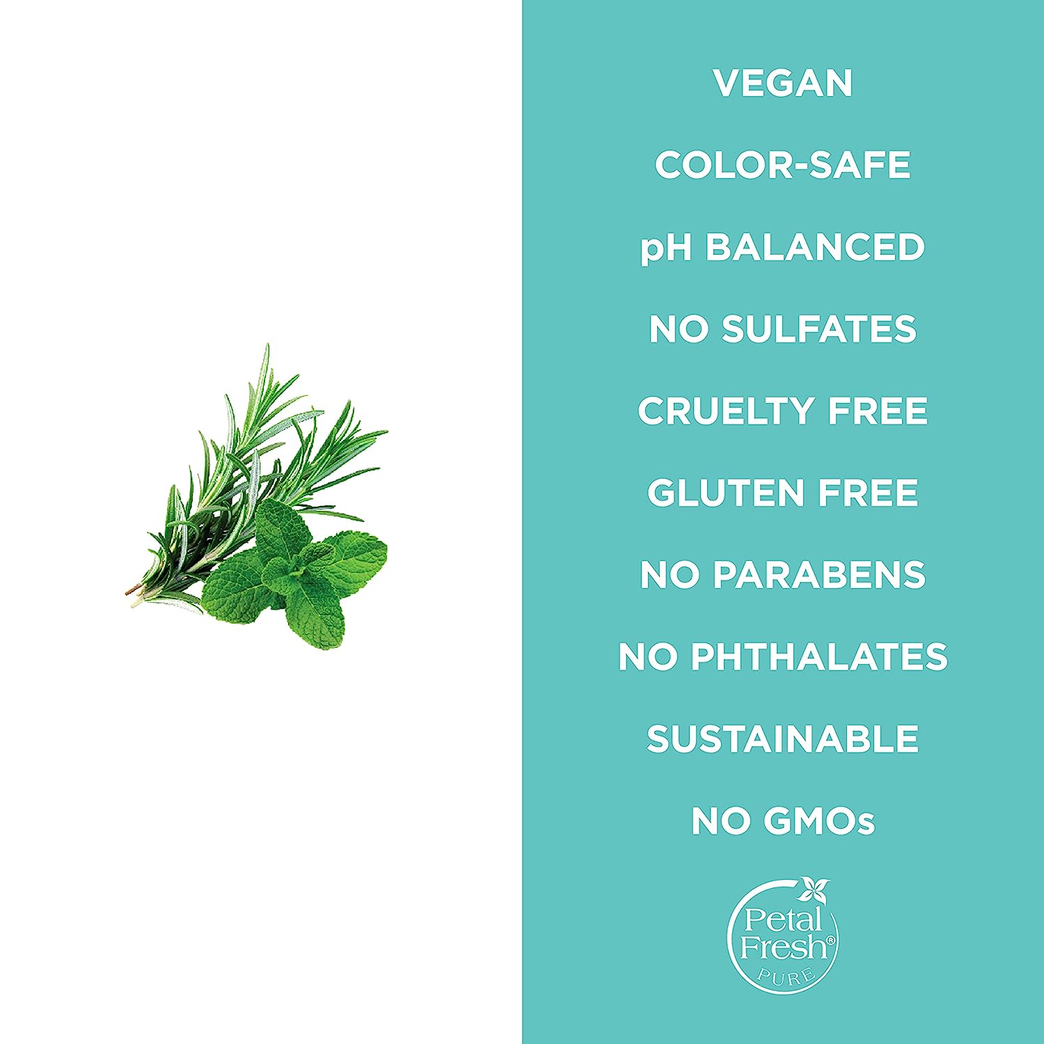 شامپو حجم دهنده رزماری و نعناع پتال فرش Petal Fresh Rosemary and Mint حجم 355 میل