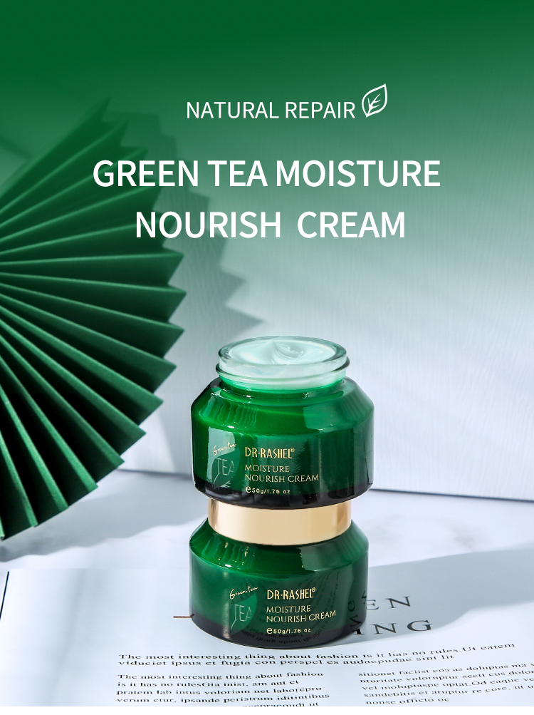 کرم مغذی و مرطوب‌کننده چای سبز دکتر راشل DR.rashel