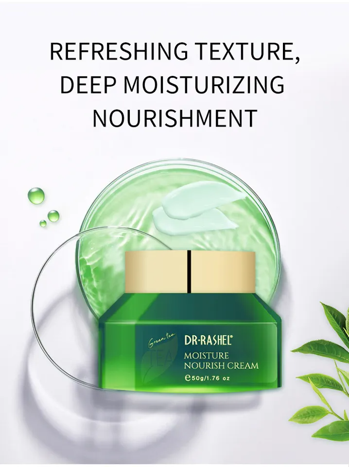 کرم مغذی و مرطوب‌کننده چای سبز دکتر راشل DR.rashel