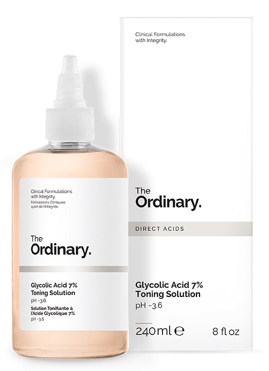 تونر لایه بردار و روشن کننده اوردینری گلیکولیک اسید Ordinary Glycolic Acid 7 حجم 240 میلی لیتر