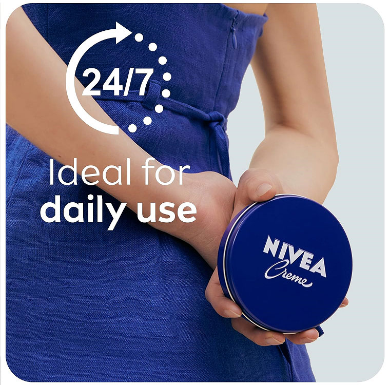 کرم مرطوب کننده نیوآ مدل فلزی Nivea Creme حجم 150 میلی لیتر