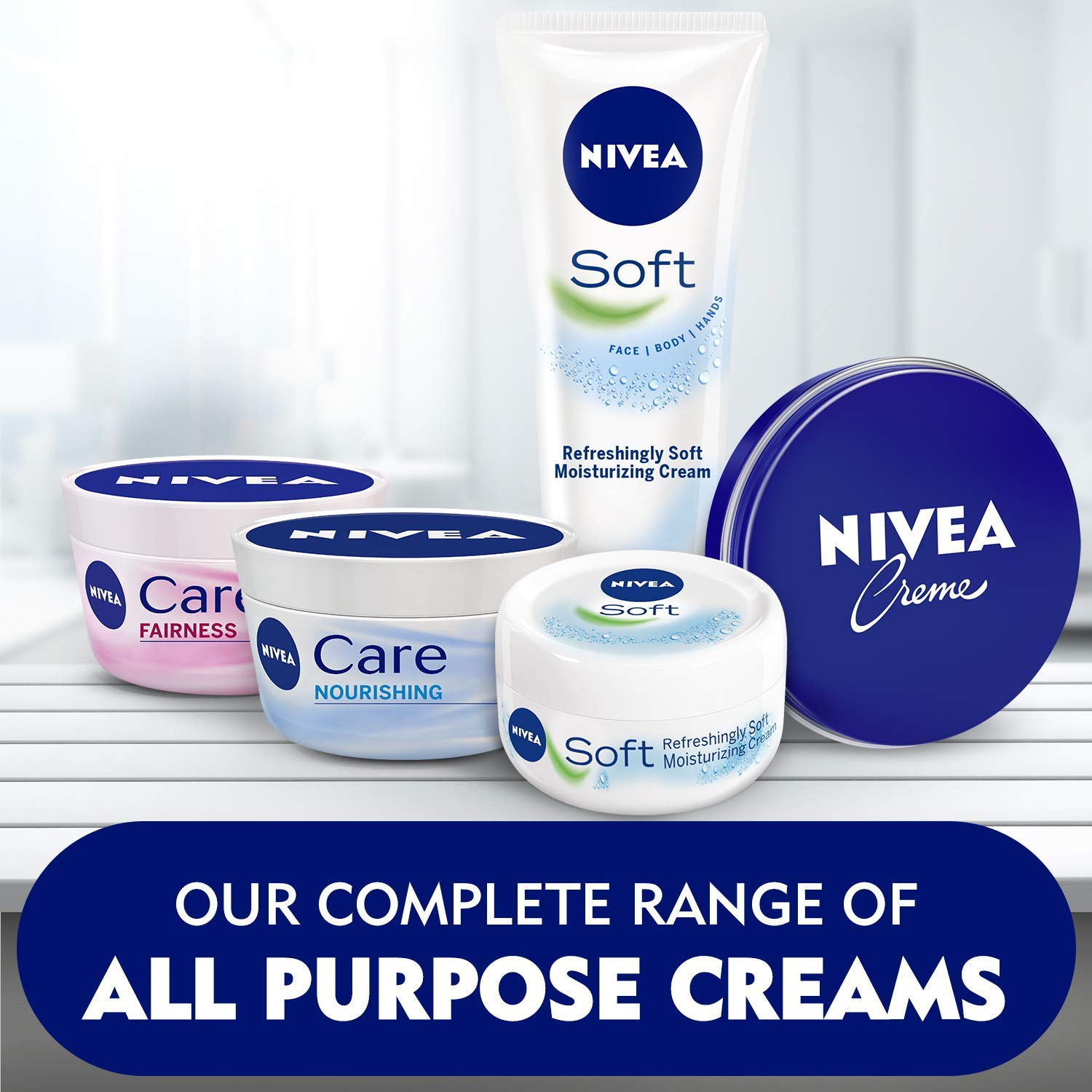 کرم مرطوب کننده نیوآ مدل فلزی Nivea Creme حجم 150 میلی لیتر