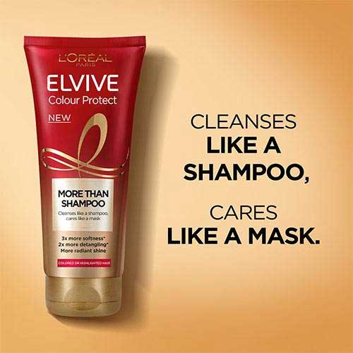 شامپو لورال مخصوص موهای رنگ شده l'oreal elvive colour protect more than shampoo