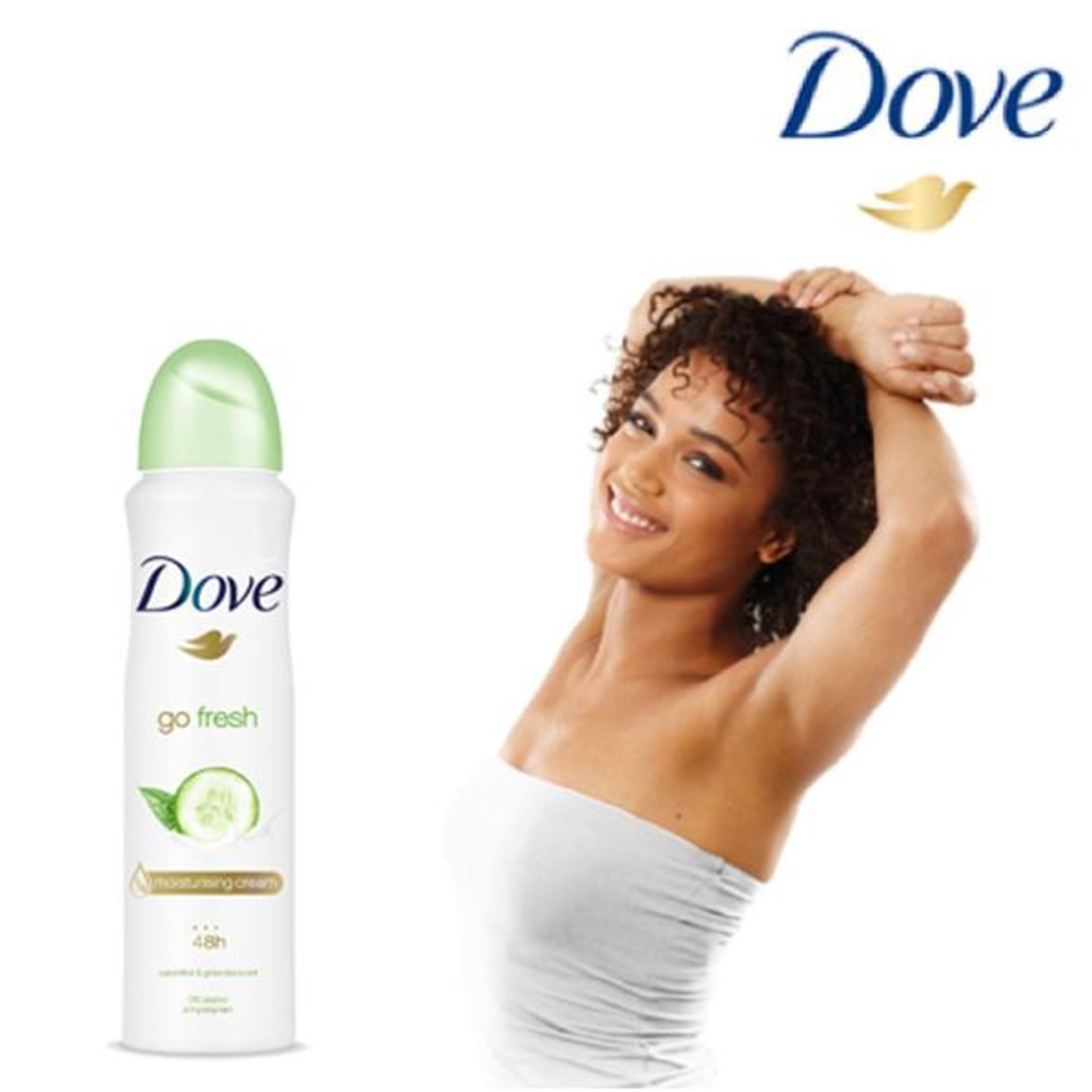 اسپری ضدتعریق خیار و چای سبز داو Dove Go Fresh حجم 250 میلی لیتر