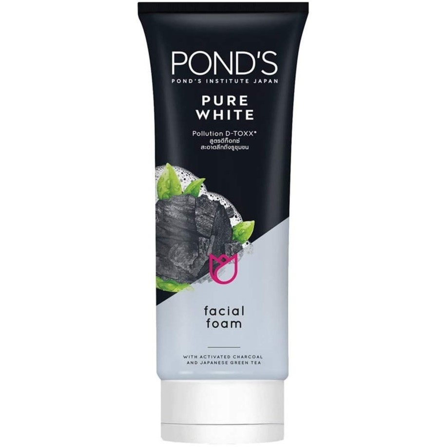 فوم پاک کننده و روشن کننده صورت پوندز حاوی ذغال شارکل Ponds Pure White حجم 100 گرم