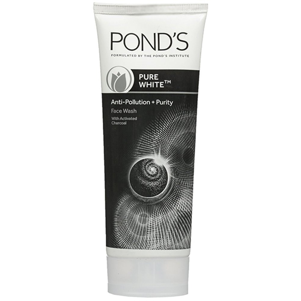 فوم پاک کننده و روشن کننده صورت پوندز حاوی ذغال شارکل Ponds Pure White حجم 100 گرم