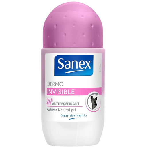 رول ضدتعریق سانکس اینویزیبل Sanex Dermo Invisible حجم 50 میلی لیتر