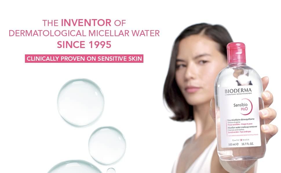 محلول پاک کننده آرایش بایودرما مخصوص پوستهای حساس 250 میلی لیترBioderma Sensibio Micellar Water