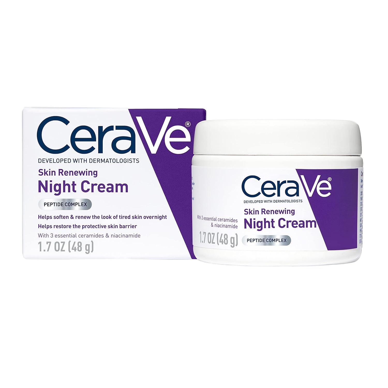 کرم شب بازسازی کننده پوست سراوی  CeraVe Skin Renewing Night Cream