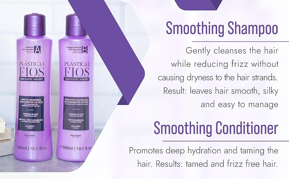 شامپو قبل کراتین و ماسک تثبیت بعد کراتین برند فیوس FIOS PLASTICA