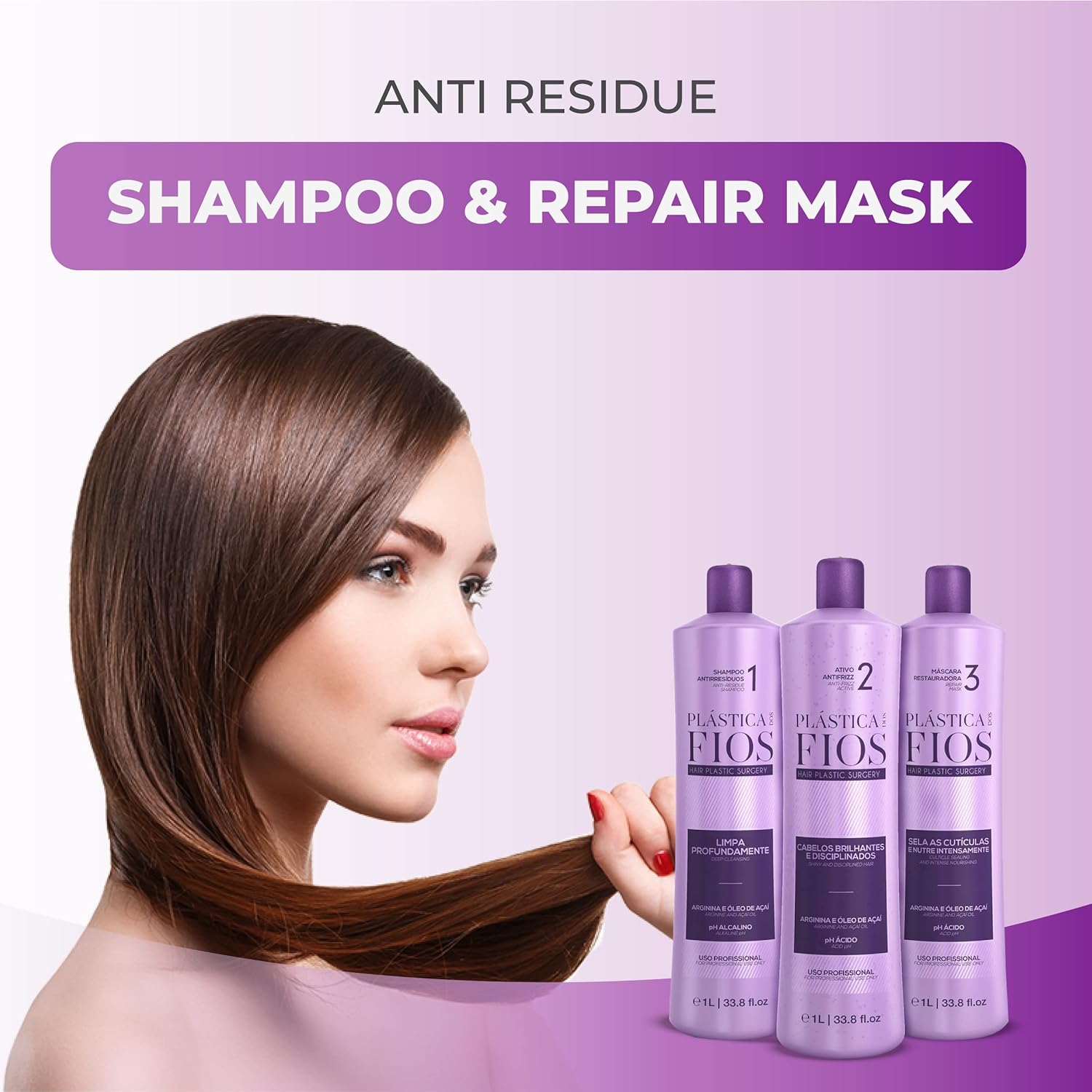 شامپو قبل کراتین و ماسک تثبیت بعد کراتین برند فیوس FIOS PLASTICA