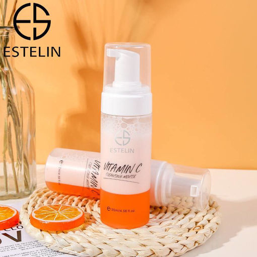 موس پاک کننده پوست استلین حاوی ویتامین سی  ESTELIN Skin Care Deep Cleaning Pore Cleaning Vitamin C Cleansing Mousse