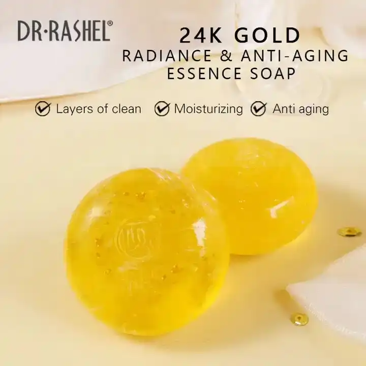 صابون ضدچروک و روشن کننده طلا دکتر راشل