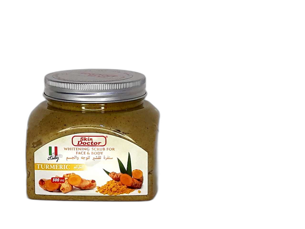 اسکراب سفید کننده پوست صورت و بدن زردچوبه اسکین دکتر