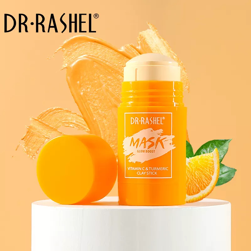 ماسک خاک رس استیکی ویتامین سی و زردچوبه دکتر راشل حجم 42 گرم