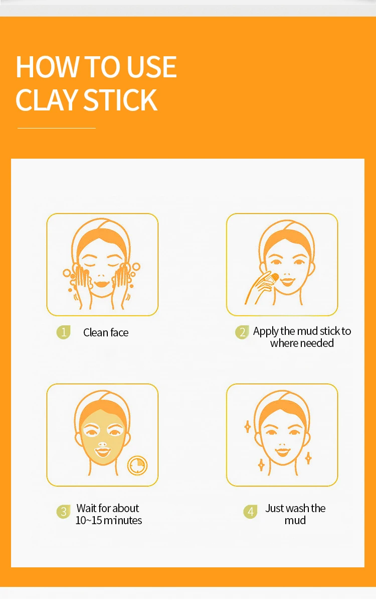 ماسک خاک رس استیکی ویتامین سی و زردچوبه دکتر راشل حجم 42 گرم