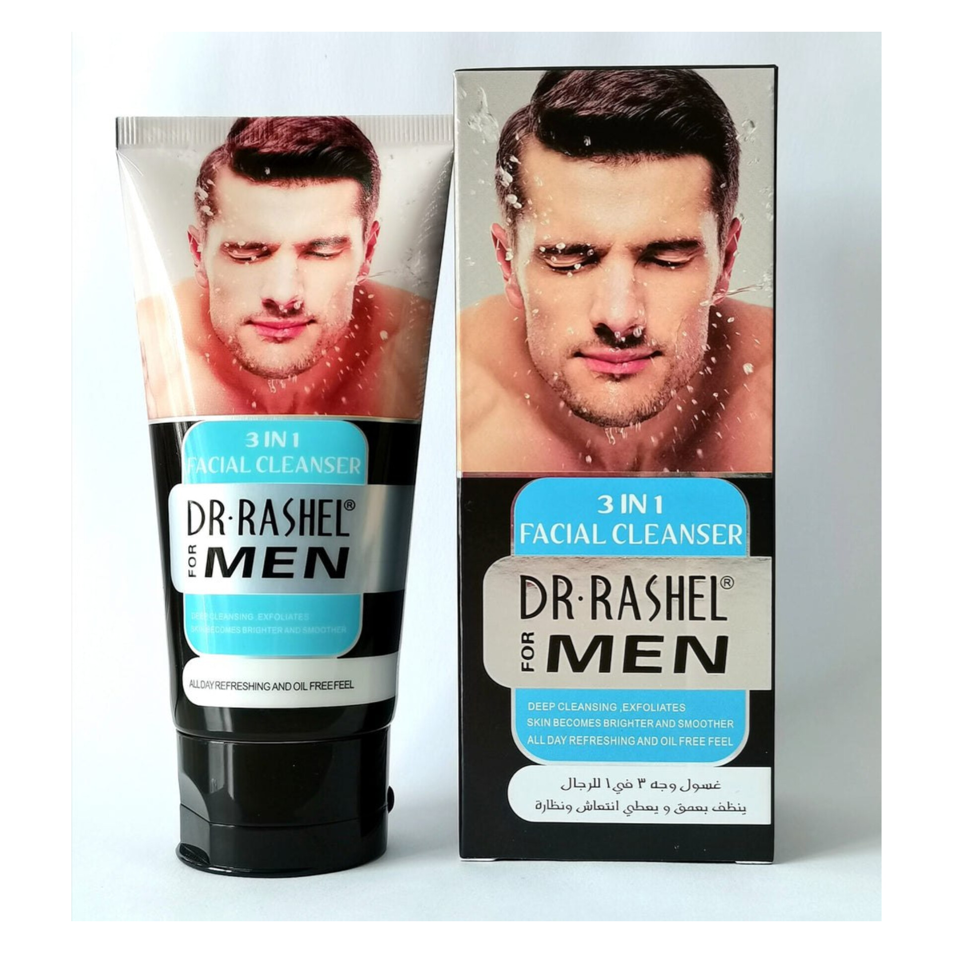 ️شوینده صورت مردانه دکتر راشل حجم 100 میل