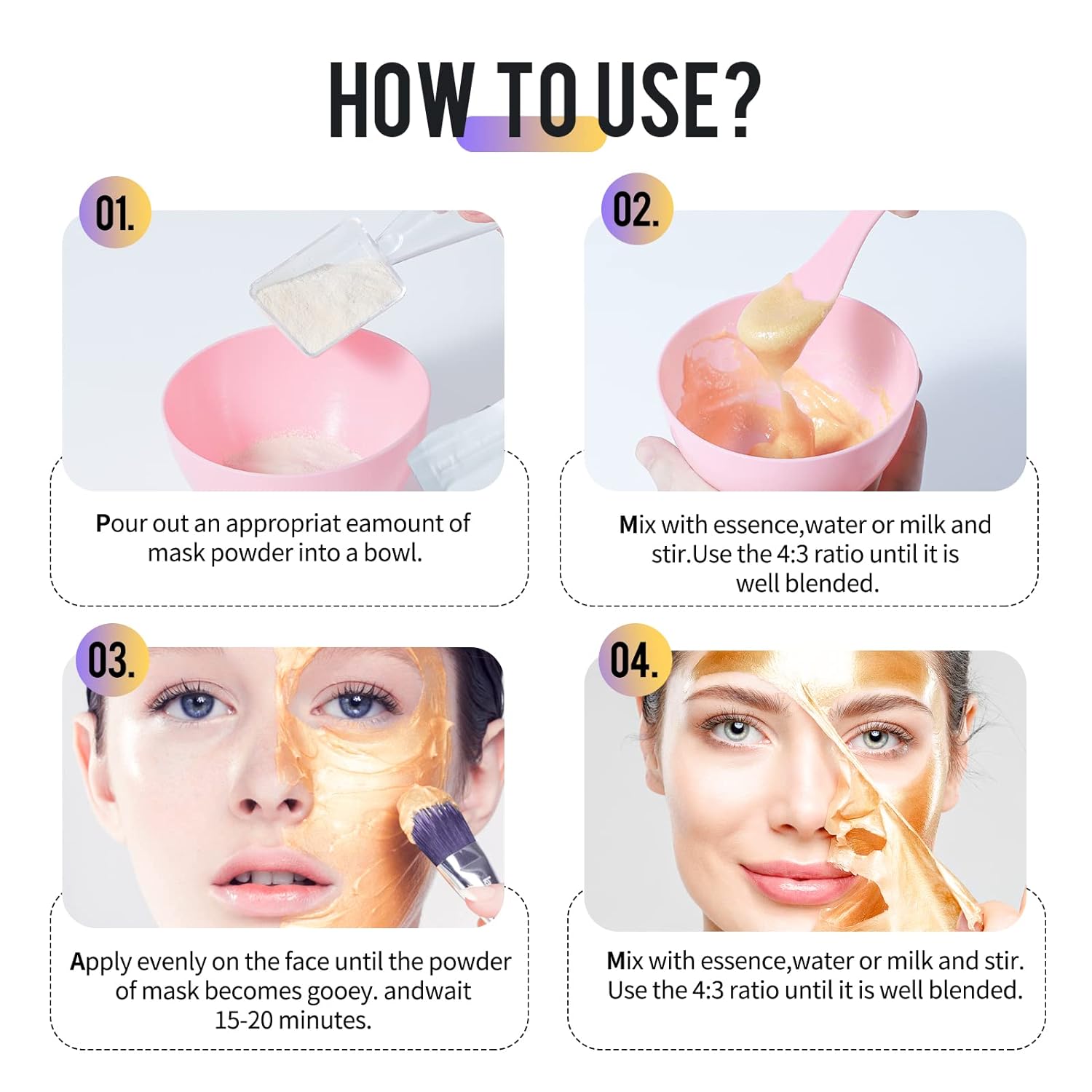 ماسک هیدروژلی 650 گرمی طلا نایس فرش