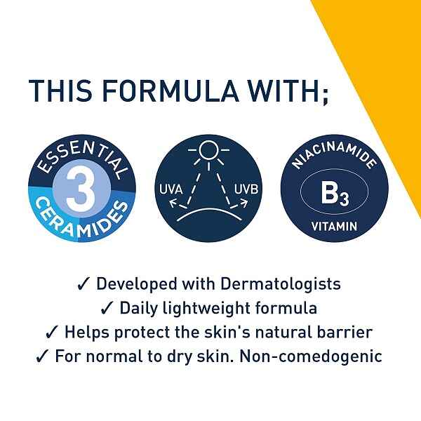 ضد آفتاب و مرطوب کننده و آبرسان روزانه سراوی Cerave حاوی SPF50+ و SPF25+ حجم 52 میل