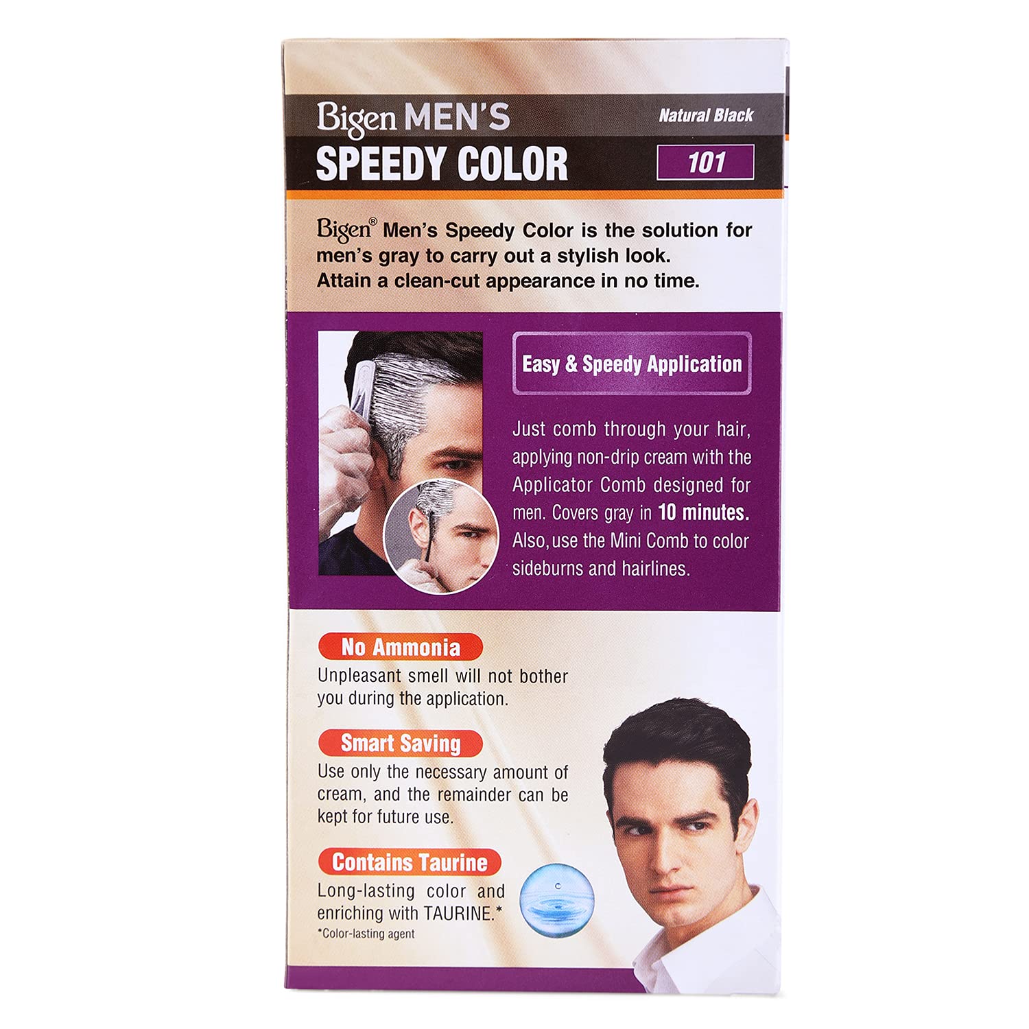 کیت رنگ مو بیگن سری Speedy Colour شماره 101 حجم 40 میلی لیتر رنگ مشکی طبیعی