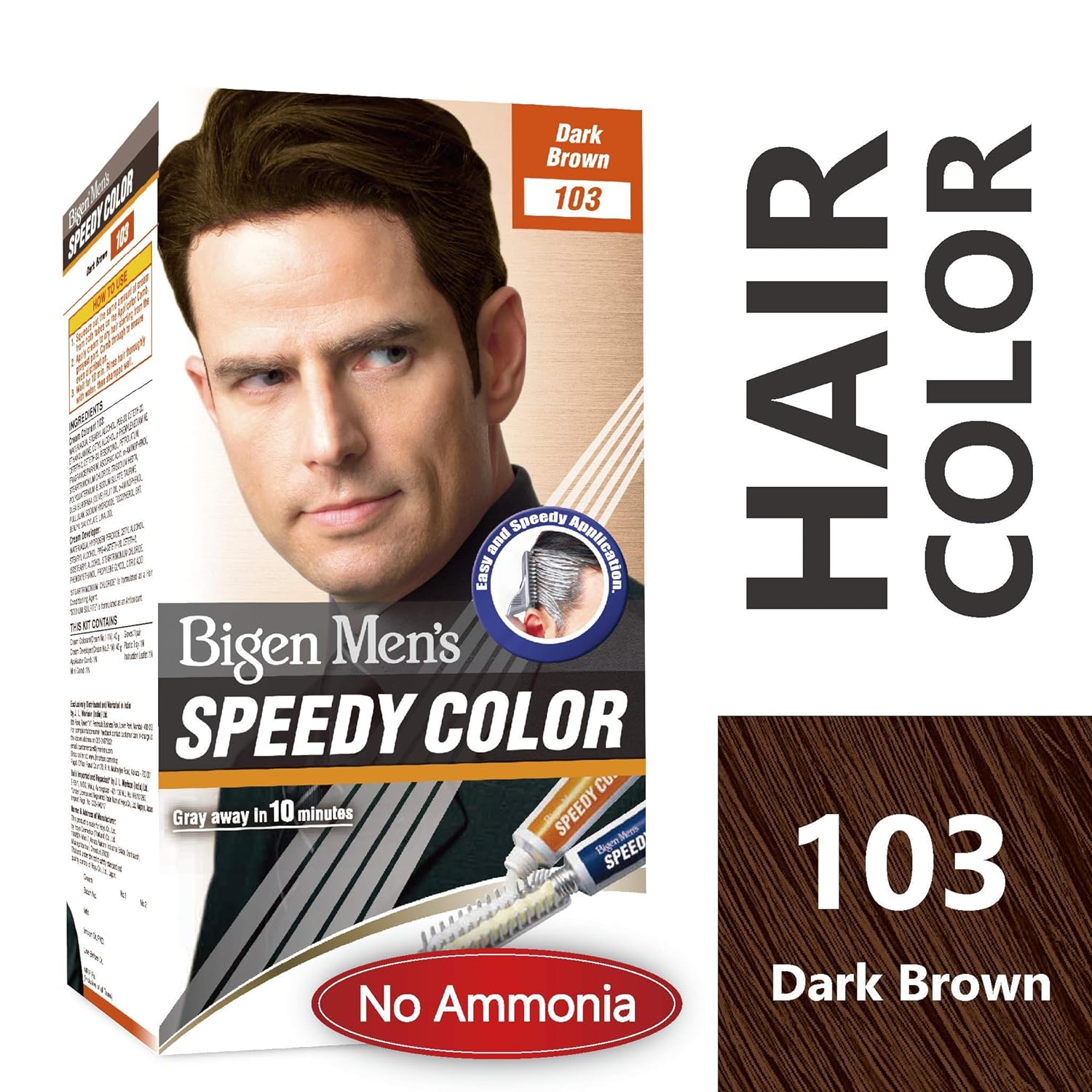 کیت رنگ مو بیگن سری speedy colour مدلdark brown شماره 103