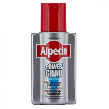 شامپو ضدریزش موهای سفید و خاکستری آلپسین Alpecin Power Grau حجم 200 میلی لیتر