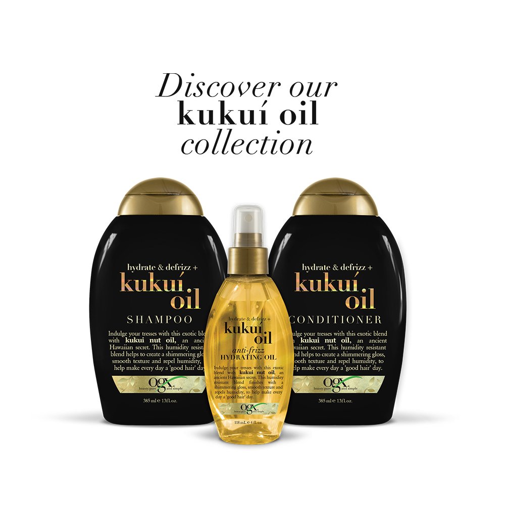 نرم کننده موی آبرسان و ضدوز روغن کوکوی او جی ایکس Ogx Kukui Oil