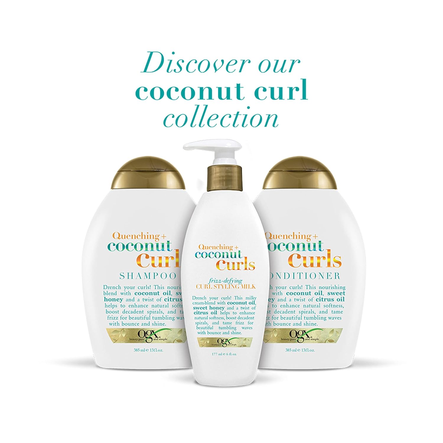 شامپو نارگیل مراقبت از موهای فر او جی ایکس Ogx Coconut Curls