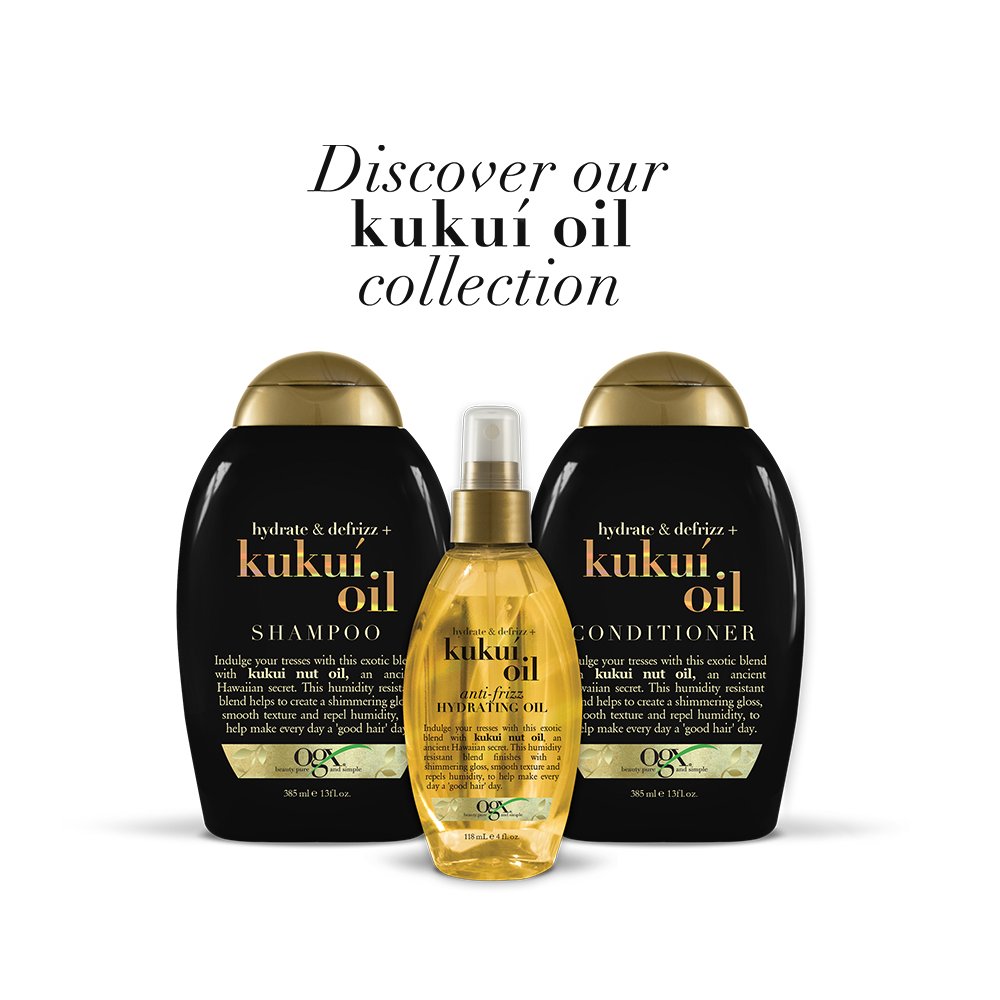 شامپو آبرسان و ضدوز روغن کوکوی او جی ایکس Ogx Kukui Oil