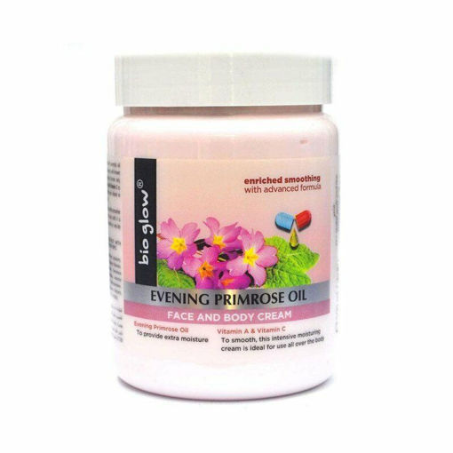 کرم مرطوب کننده روغن گل پامچال بیوگلو  Bio Glow Evening Primrose Oil Moisturising Cream with Vitamin A and C 500 ml