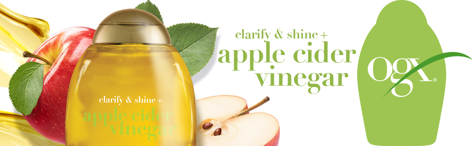 شامپو پاکسازی و درخشان کننده سرکه سیب او جی ایکس Ogx Apple Cider