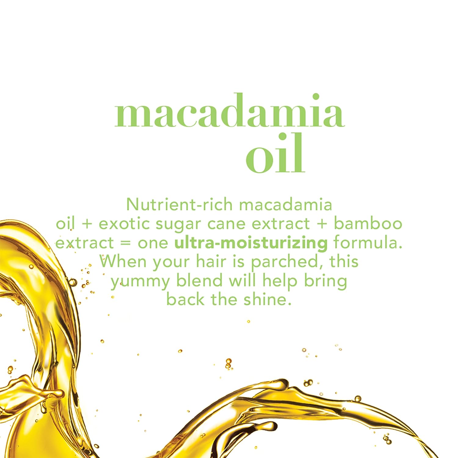 شامپو آبرسان روغن ماکادمیای او جی ایکس Ogx Macadamia Oil