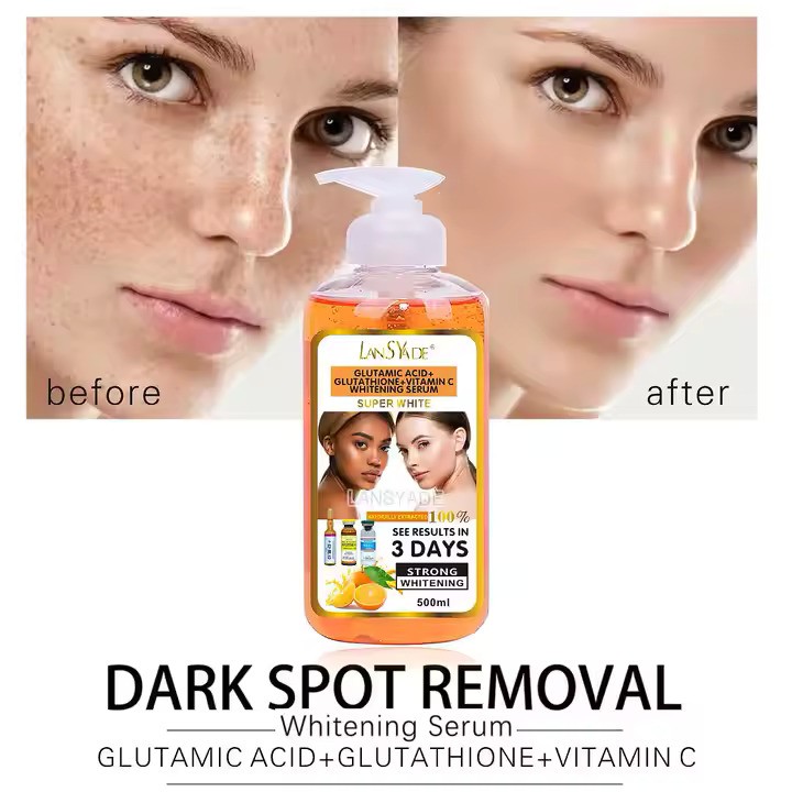 سرم روشن کننده تخصصی بدن آلفا هیدروکسی و ویتامین سی لانسید