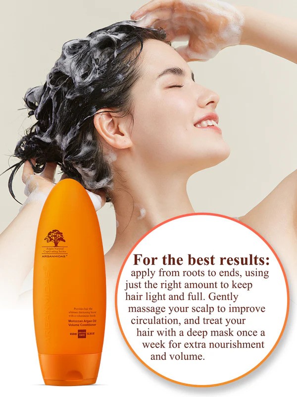 کاندیشینر حجم دهنده مو آرگان میداس