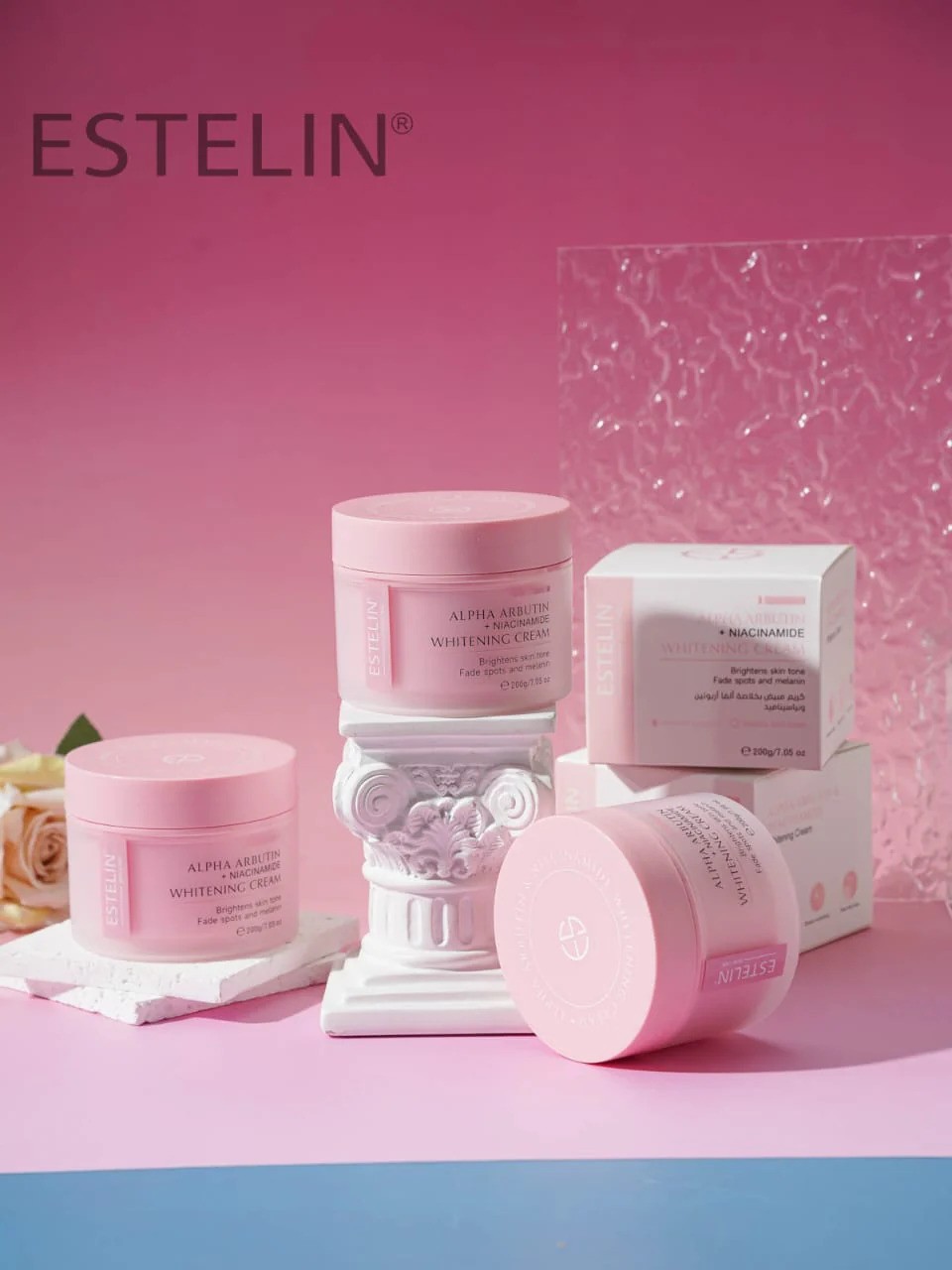 کرم روشن کننده آلفا آربوتین و نیاسینامید استلین