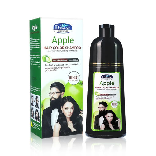 شامپو رنگ مشکی اپل دیزار Apple Fast Black Hair Color Shampoo