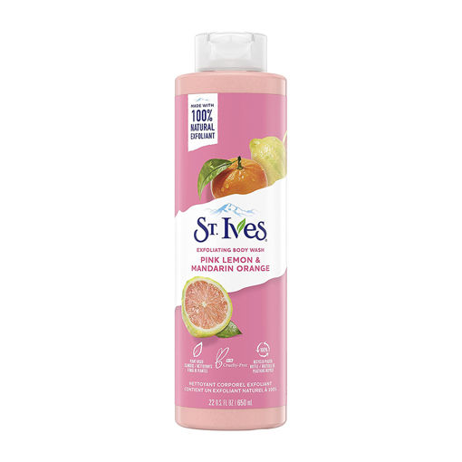 شامپو بدن پرتقال و لیمو سینت ایوز St. Ives Pink Lemon & Mandarin Exfoliating Body Wash