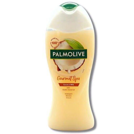 شامپو بدن پالمولیو حاوی عصاره شیر نارگیل palmolive gourmet spa coconut milk body wash