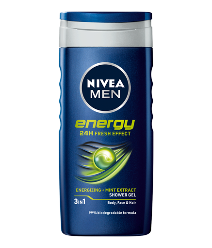 شامپو سر و بدن و صورت آقایان نیوا  NIVEA MEN Energy Shower gel 250ML