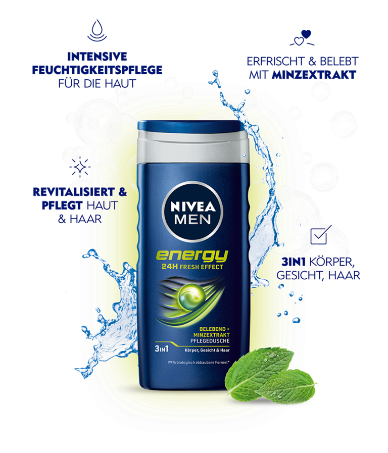 NIVEA MEN Energy Shower gel 250ML
